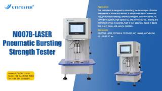 M007B LASER Pneumatic Bursting Strength Tester(Operation Video)