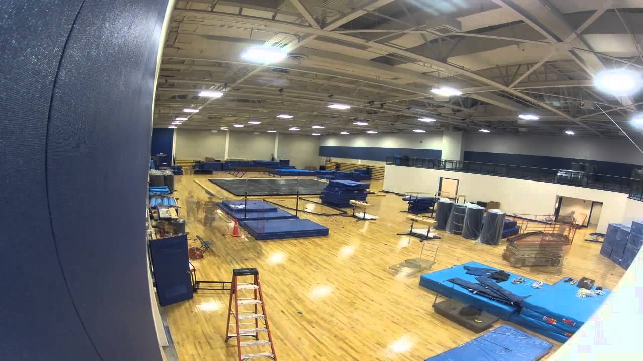New Gymnastics gym setup timelapse YouTube