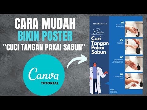  Cara  Mudah Membuat Desain  Poster  Cuci Tangan Pakai Sabun 