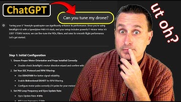 Can ChatGPT Tune My Drone?