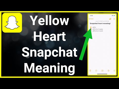 Yellow Heart On Snapchat