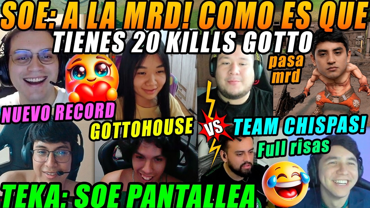 😮Soe en SHOCK x las 20 KILLS de Matthew😮GOTTOHUSE vs TEAM CHISPAS en RETO DE COUNTER