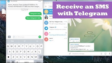 Telegram Bot + Receive SMS. Telegram Bot Tutorial