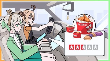 CCGG Food Roadtrip Review【Hololive Animation】【Cecilia | Gigi】