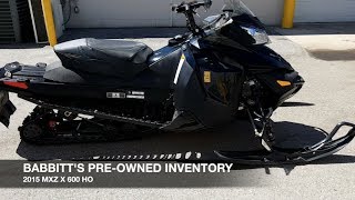 Babbitt's Pre-Owned | 2015 Ski-Doo MXZ X 600 HO