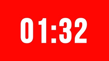 1 Minute 32 Second Timer With Alarm Without Music