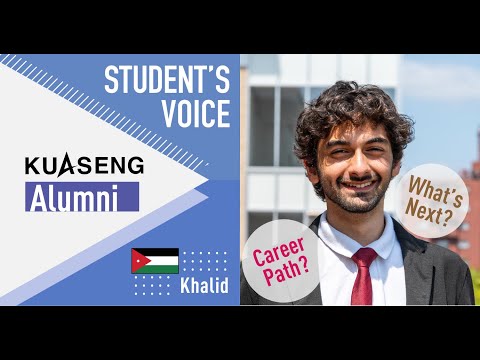 KUAS Student's Voice interview — Khalid from Jordan