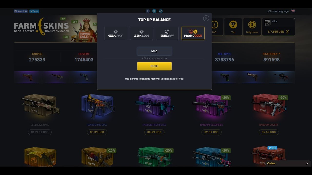 farmskins promocode farmskins promocode