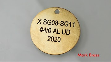 UBI Basic Laser System for marking metal parts, plates, and tags.