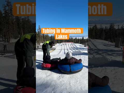 Epic Snow Tubing Adventure at Mammoth's 500-Foot Runs #shorts