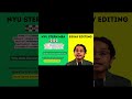 Shortcut for NYU Stern MBA Change Essay &amp; Word Planning #shorts #m7 #mbaadmissions #mbaapplication