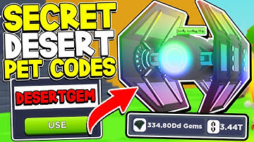 ALL Secret DESERT PET Gem Codes In Tapping Simulator Update! Roblox