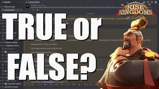 Discord "Leaks" True of False? Will this have a chance to happen? - Rise of Kingdoms