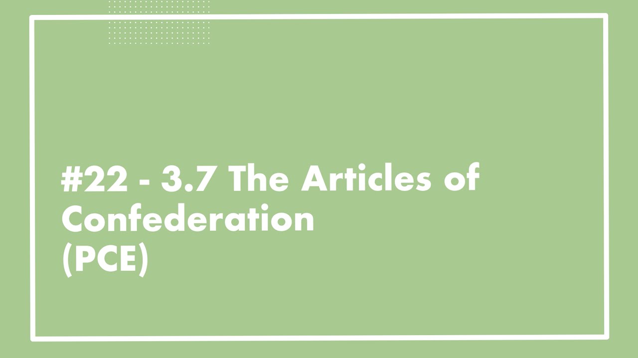 apush articles of confederation essay