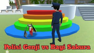 Polisi Genji Adu Pantun Sama Bayi Sakura - SAKURA SCHOOL SIMULATOR