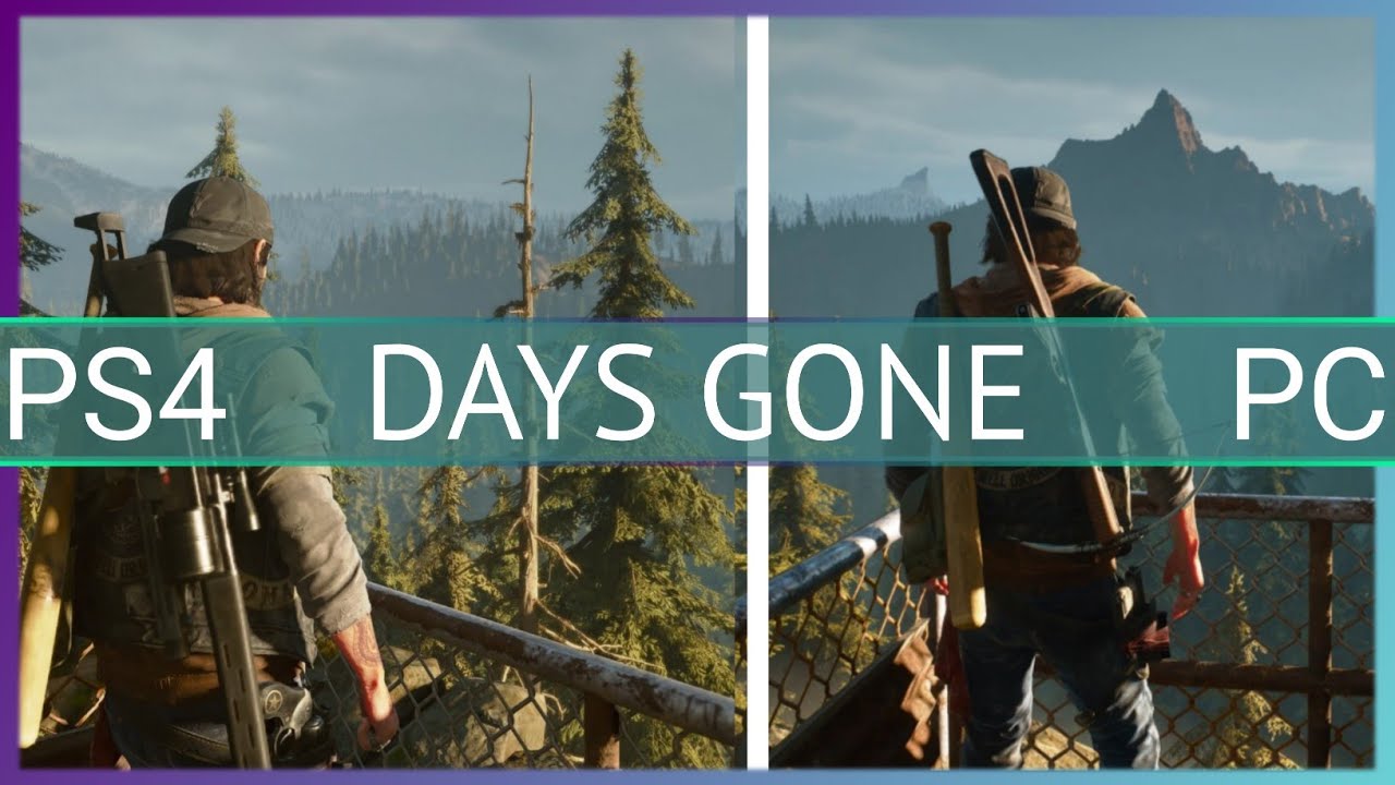 DAYS GONE PC VS PS4 COMPARISON (1080P)