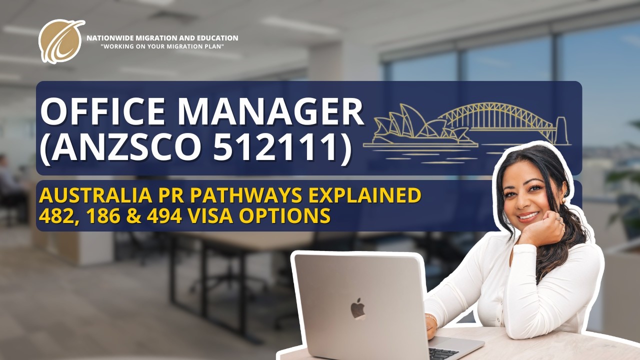 Офис-менеджер (ANZSCO 512111) Разъяснение путей получения постоянного жителя Австралии (визы 482,...