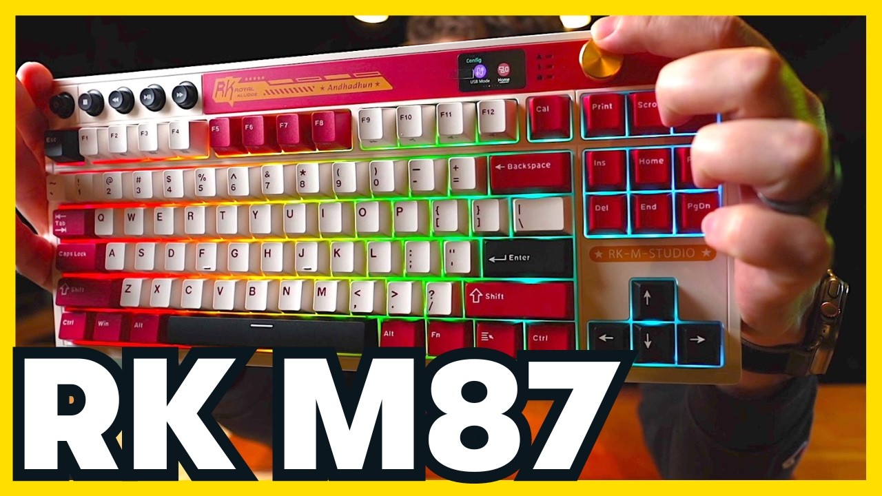 RK  KLUDGE M87 RGBキーボード Royal Kludge RK M87 Sound Test & REVIEW - YouTube