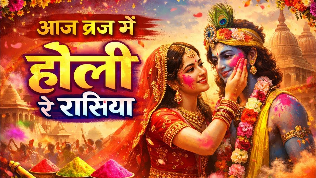 Aaj Biraj Mein Hori Re Rasiya | Krishna Bhajan | आज बिरज में होरी रे रसिया | Braj Ki Holi |Vrindavan