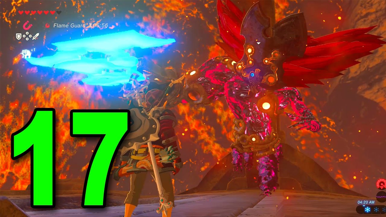 Zelda: Breath of the Wild - Part 17 - Fireblight Ganon Boss Battle - YouTube