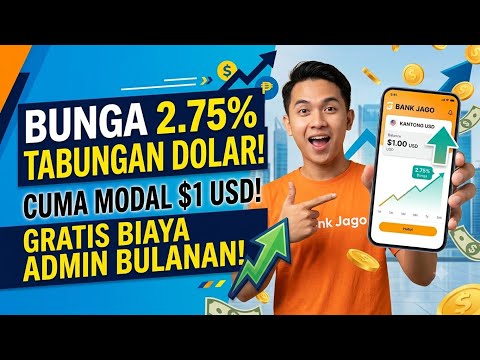 NYESEL BARU TAHU ! Cara Menabung Dolar di Bank Jago Dapat Bunga Tinggi Bebas Biaya Admin