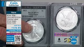 2023 MS70 PCGS Premier Label Silver Eagle Dollar Coin - YouTube