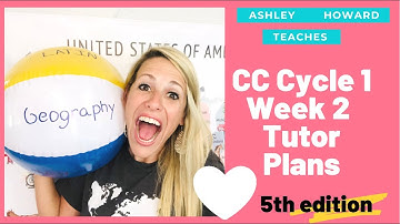 CC Cycle 1 Week 2 (5th edition) Tutor Plans