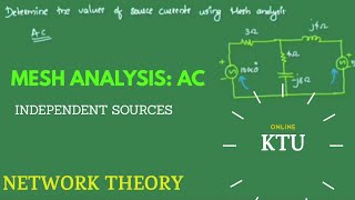 Mesh analysis of ac circuits (sure topic): Network Theory