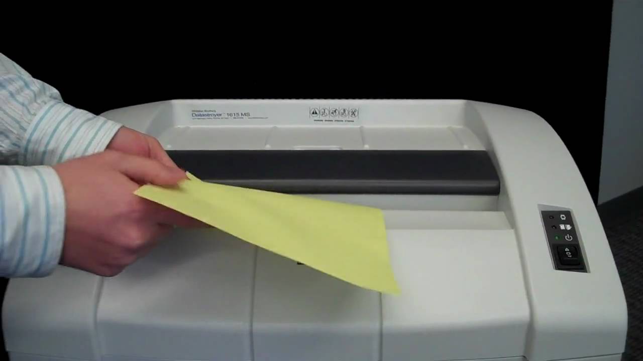 Datastroyer 1615MS Shredder from Whitaker Brothers 18002439226.mp4 YouTube