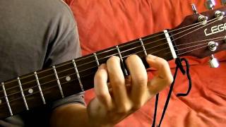 Video thumbnail of "C G Am F Guitar Chord Progression Demonstration"