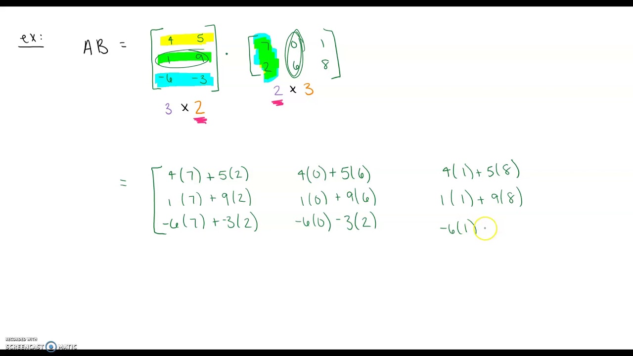 6-2 Matrix Multiplication - YouTube