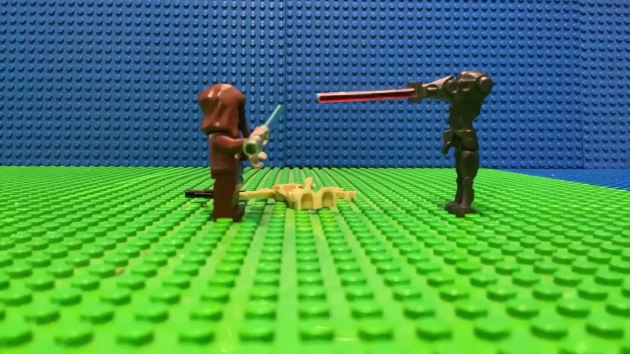 Obi Wan Kenobi fighting droids