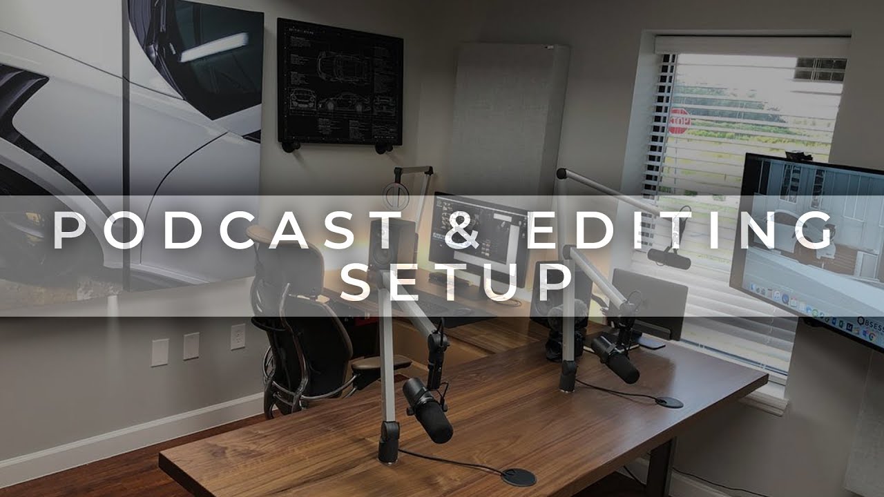 Ultimate Podcasting and Editing Desk: Initial Set-up - YouTube