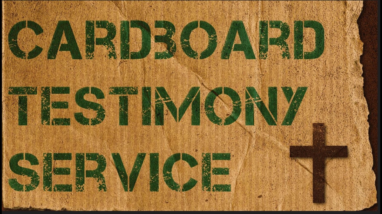 Cardboard Testimony Service | Pastor Aaron Matthews | 3.8.26