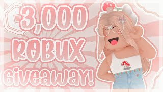 [CLOSED] 3,000 ROBUX GIVEAWAY! || flarentia