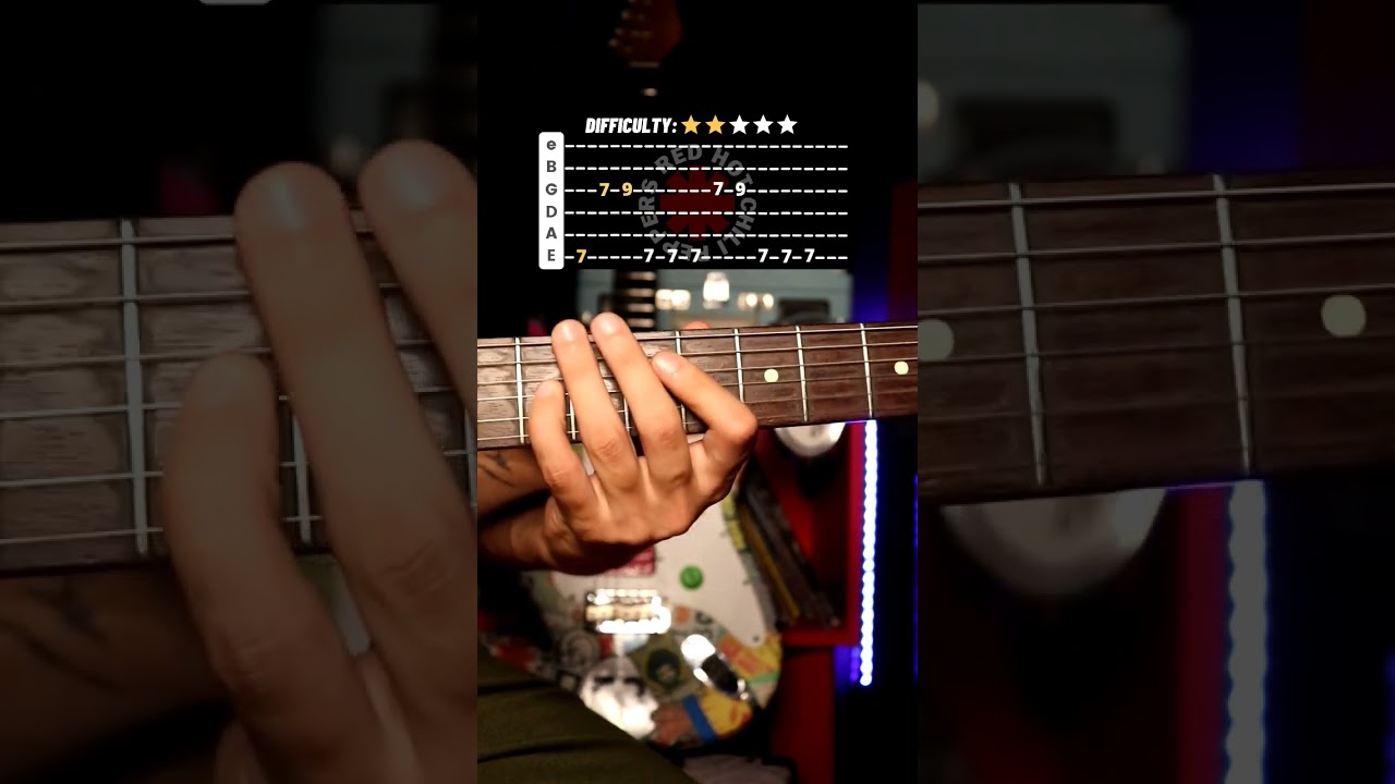 Red Hot Chili Peppers - Can’t Stop (Guitar tutorial)
