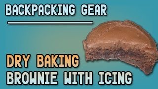 Dry baking a brownie and making an icing