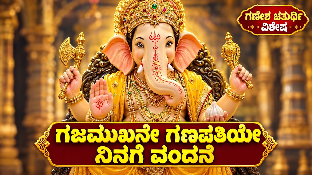 ಗಣೇಶ ಚತುರ್ಥಿ ವಿಶೇಷ | ಗಜಮುಖನೇ ಗಣಪತಿಯೇ ನಿನಗೆ ವಂದನೆ | Gajamukhane Ganapathiye | Ganapati Bappa Morya🙏