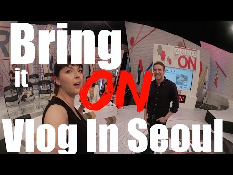 Vlog in Seoul : On set Bring it on Arirang TV - 동영상
