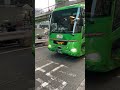 グリーン仕様のJR東海バス日野セレガ