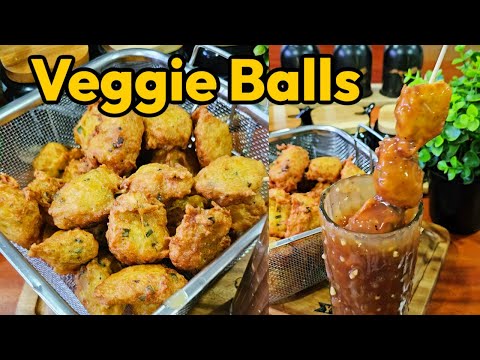 VEGGIE BALLS RECIPE with SWEET AND SPICY SAUCE