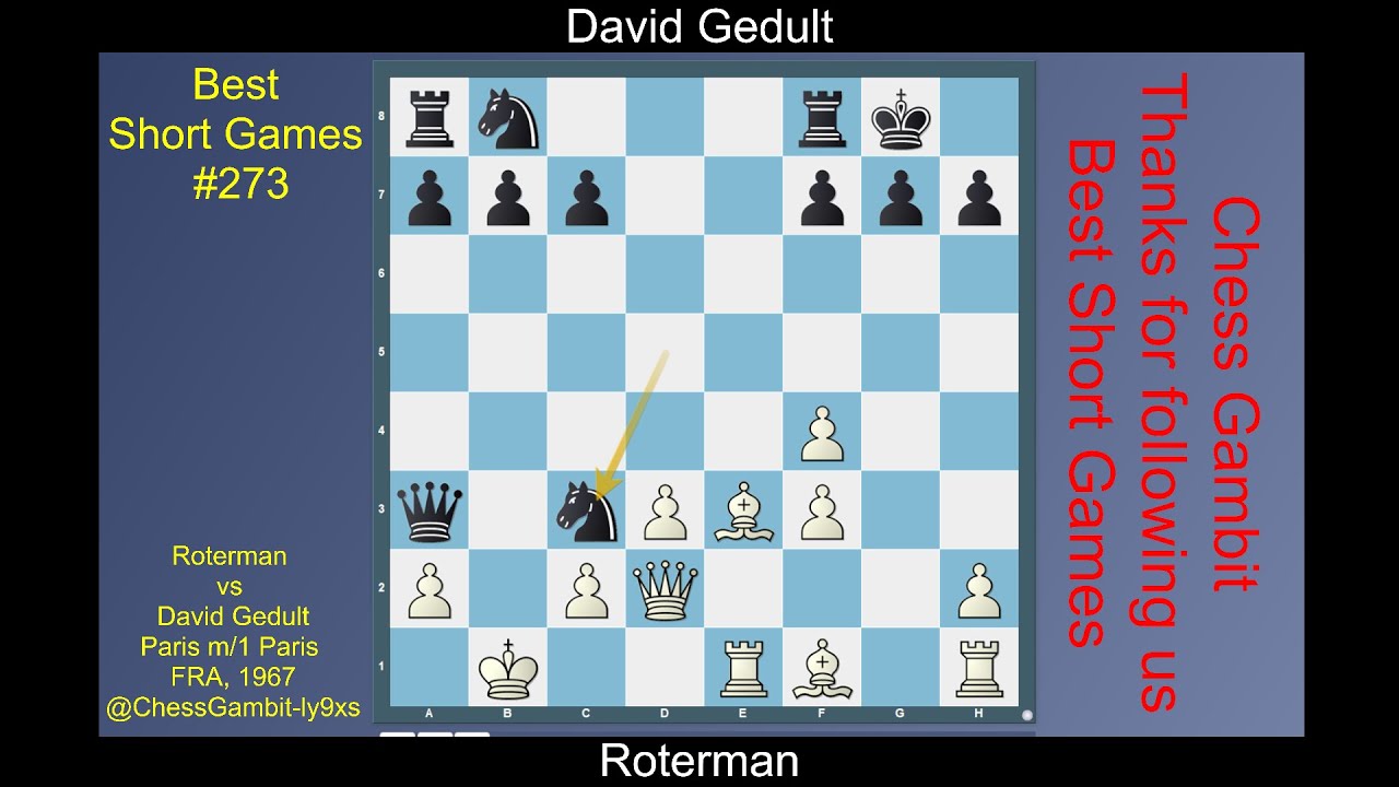 Roterman Roterman vs David Gedult #Best Short Games #273 - YouTube
