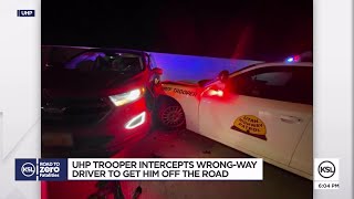 UHP trooper intercepts wrong-way driver to get him off the road