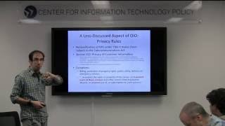 CITP Luncheon Speaker Series: Nick Feamster - Dissecting the FCC's New Rules