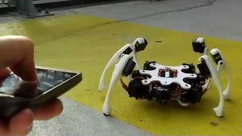 Hexapod Robot Can be Controlled by Android OR iPhone