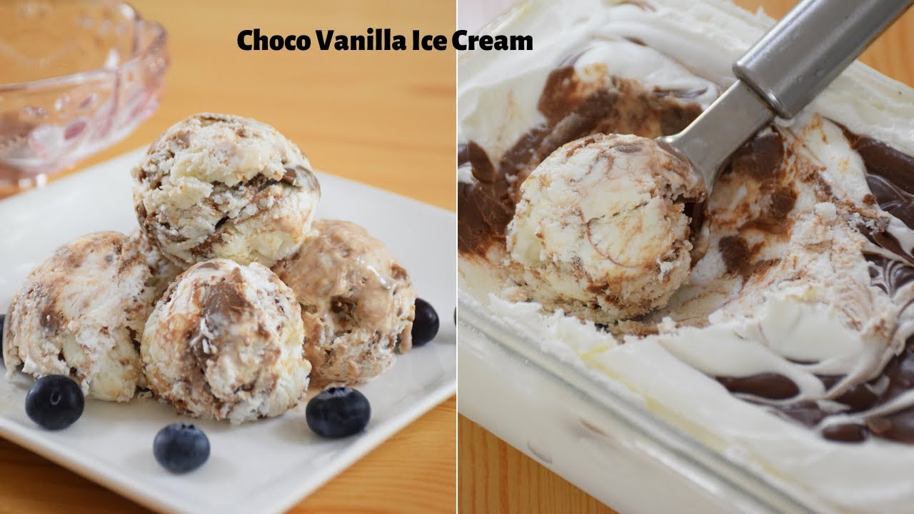 Marble Ice Cream Choco Vanilla Ice Cream Ice Cream Recipe Summer