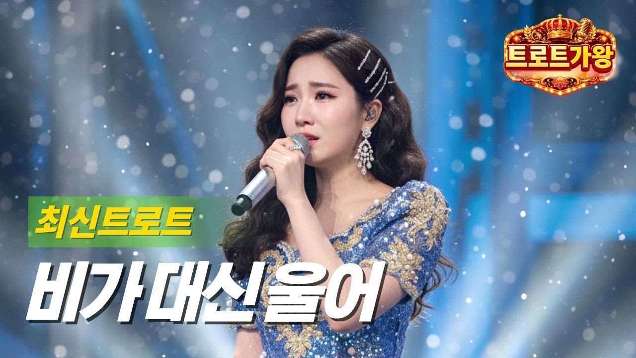 트로트가왕 -비가 대신 울어 | 슬픈트로트♥ | 트로트발라드 | 이별트로트| 세미트로트 | 최신트로트