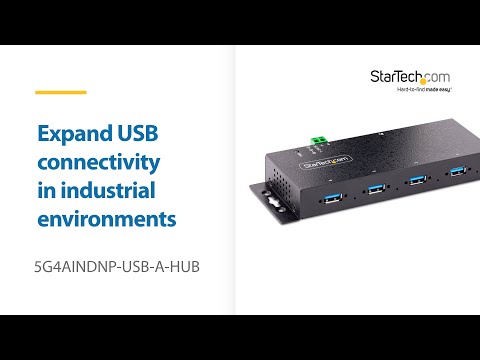 4-Port Industrial USB 5Gbps Hub - ESD Protection | StarTech.com