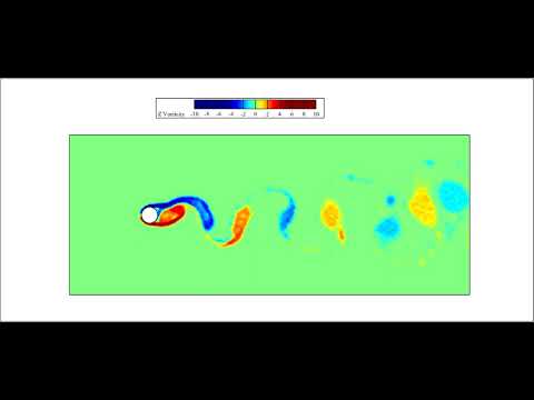 Random Vortex Geometry Vorticity distribution of flow over cylinder with Random vortex ...