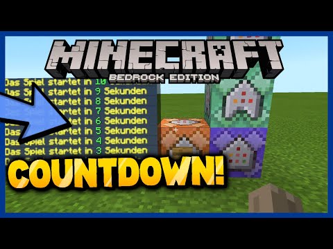 COUNTDOWN mit Commands! (Minecraft Bedrock Tutorial)